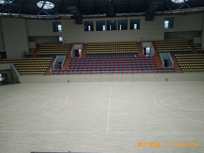 廣西全州體育館運動木地板安裝案例5