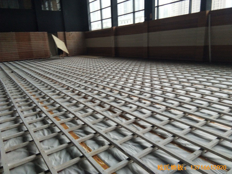 長沙萬科金域行業體育館體育地板鋪裝案例1