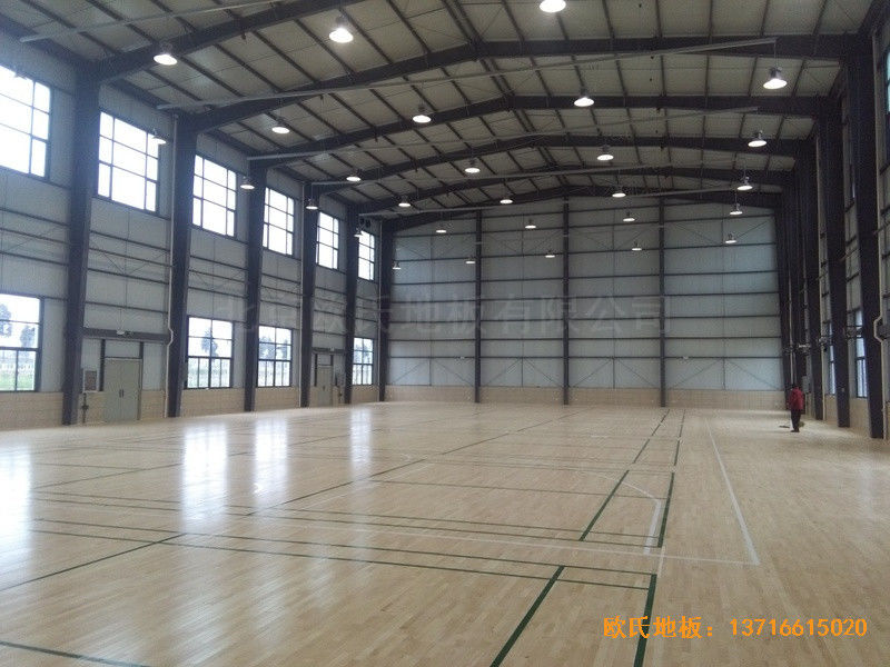 云南澄江縣社區活動中心運動地板施工案例5