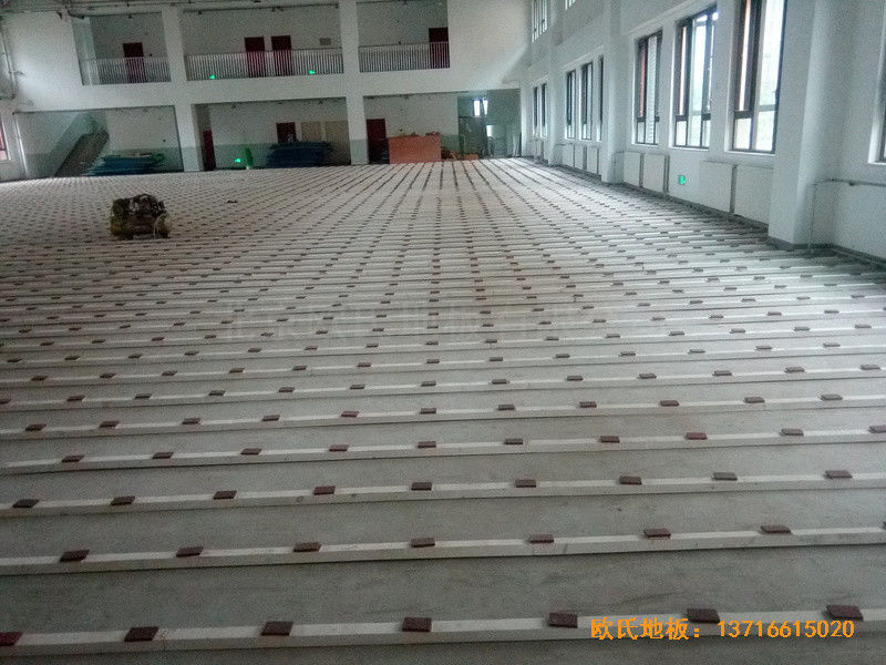 北京趙全營鎮(zhèn)天順小學體育館運動木地板鋪設案例1