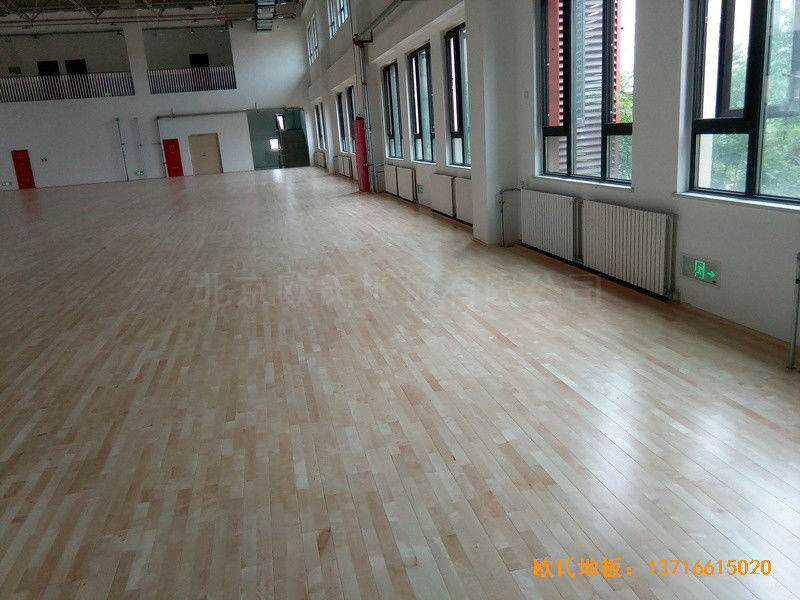 北京趙全營鎮(zhèn)天順小學體育館運動木地板鋪設案例4