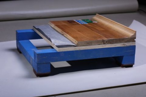 體育館運動木地板的面板鋪裝方法