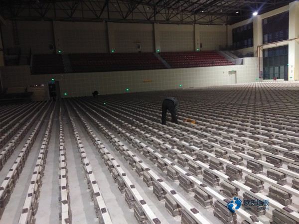 一般運動型木地板施工流程