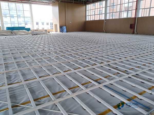 大學籃球體育地板施工方案2